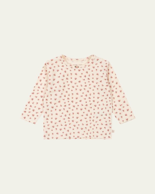 Girl's Floral-Print Blouse, Size 9M-